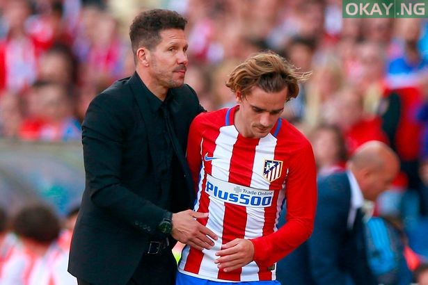Diego Simeone and Antoine Griezmann