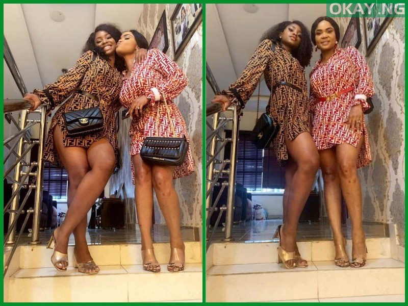 Iyabo Ojo and her daughter, Priscilla