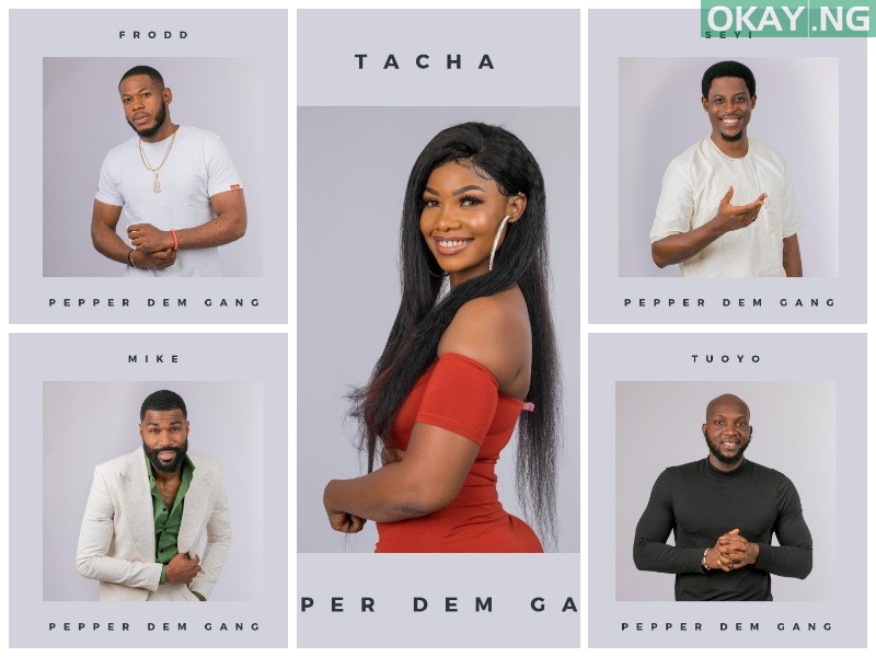 Mike, Tacha, Frodd, Tuoyo and Seyi