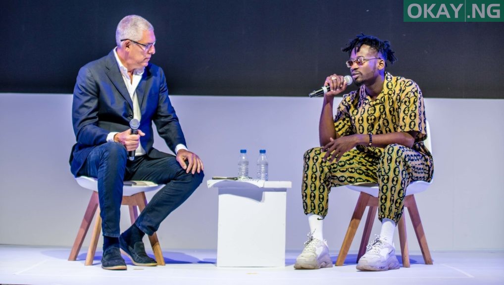 YouTube’s Global Head of Music, Lyor Cohen and Mr Eazi