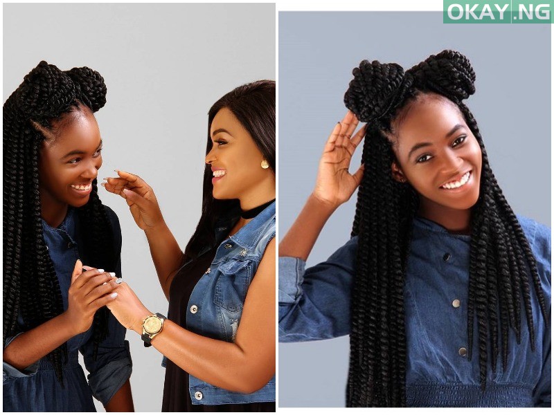 Mercy Aigbe and her daughter, Michelle