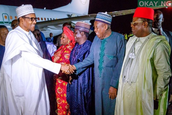 Buhari lands in South Africa