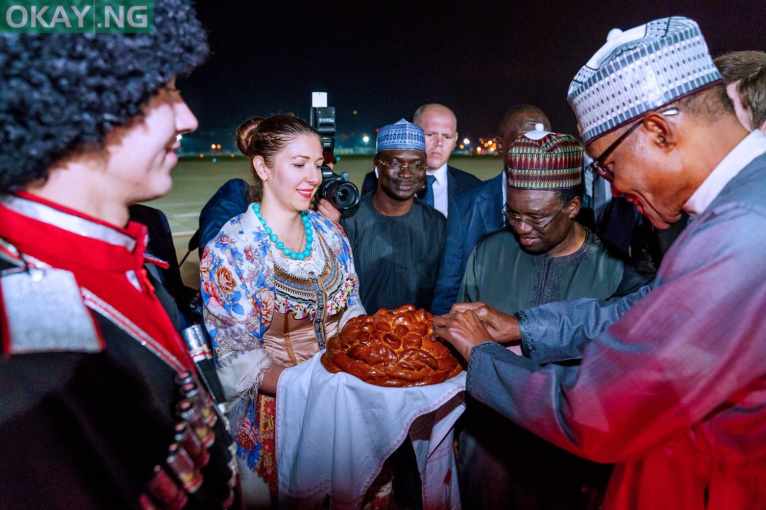 Buhari arrives in Russia