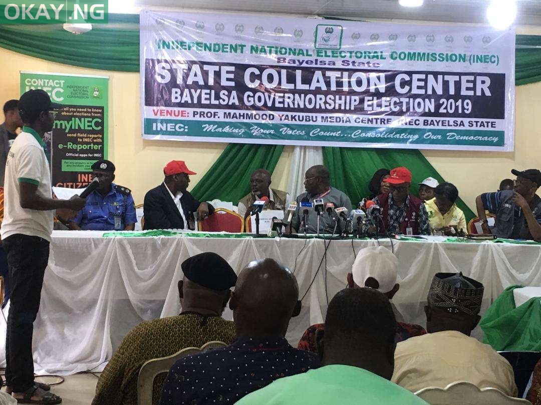 Bayelsa state Collation Centre in Yenagoa