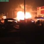 Scene of the fire in Ipaja