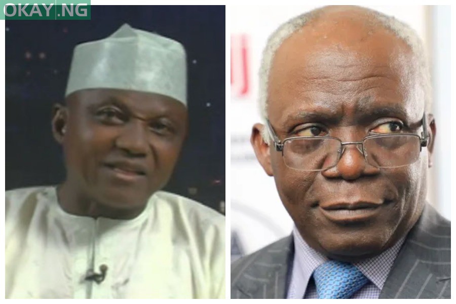 Garba Shehu and Femi Falana (Collage: Okay.ng)
