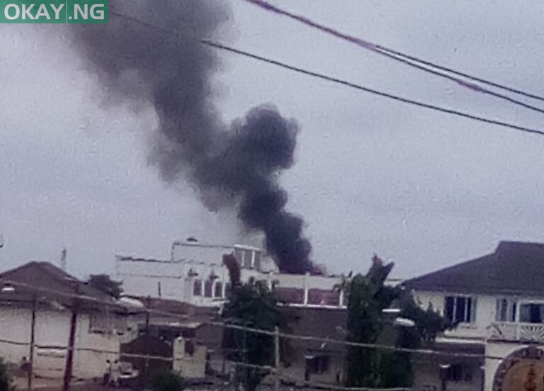 Smoke from the palace of the Ooni of Ife