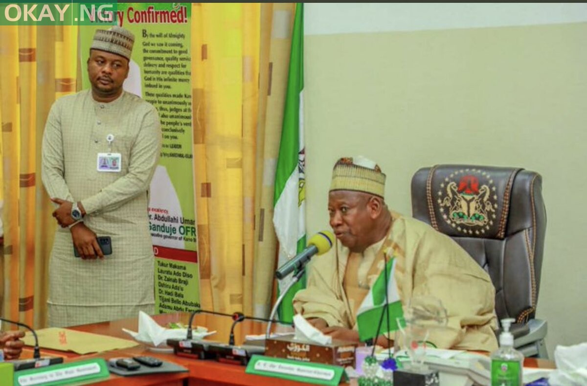 Governor Abdullahi Ganduje and Salihu Tanko Yakasai (dawisu)