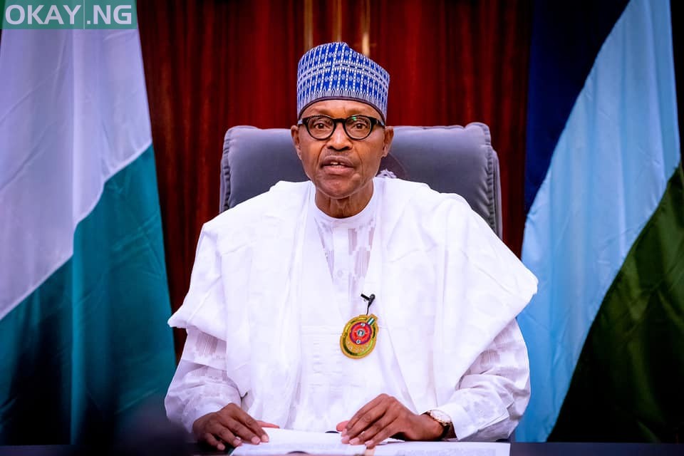 President Muhammadu Buhari delivering his New Year speech for 2021