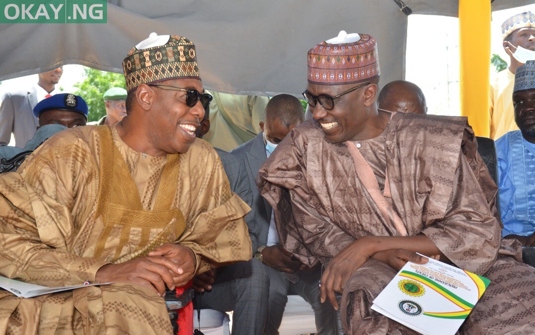 Governor of Borno State, Babagana Umara Zulum and NNPC GMD, Mallam Mele Kyari