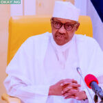 President Buhari speaking to NNPC NNPC delegation and government officials at the State House on October 8.