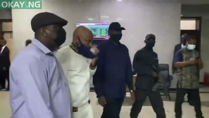 Nnamdi Kanu being returned to DSS custody after court rejects his request to be moved to Kuje Correctional Service Centre