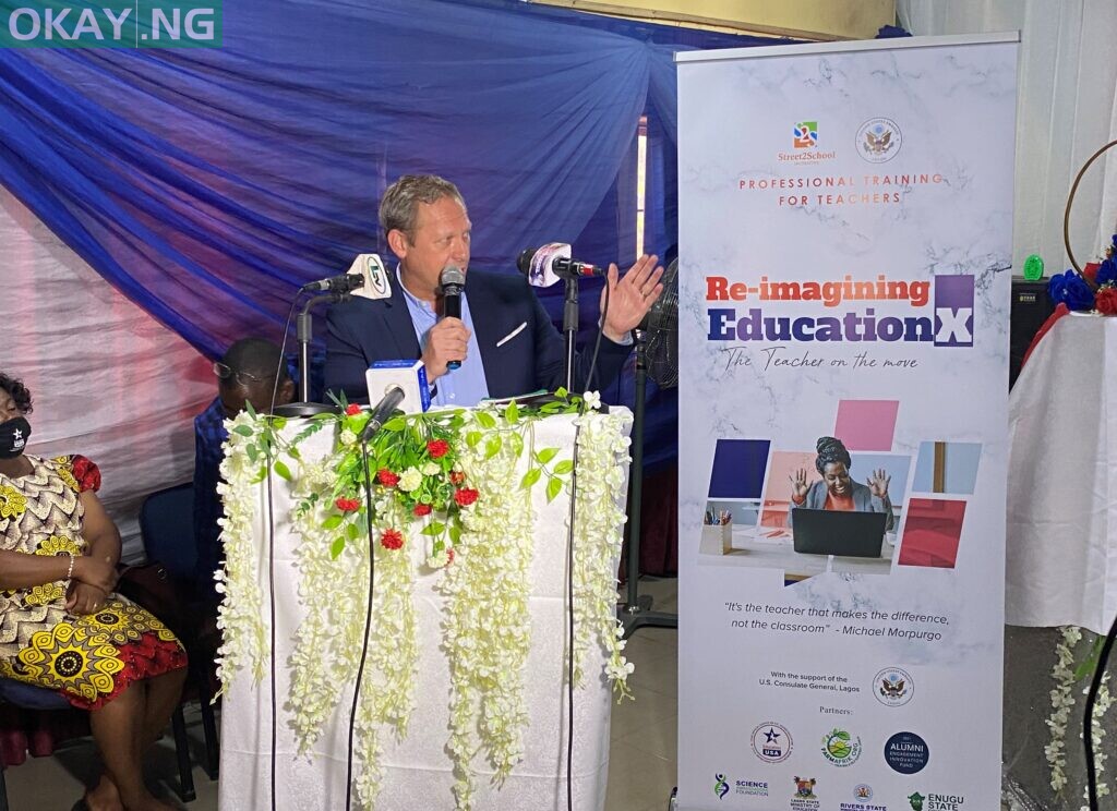 Public Affairs Officer Stephen Ibelli Delivering Remarks