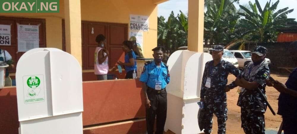 Location: PU 008, Ward 2, Onitsha South. Update: Voters are yet to arrive at 10am. The PO said: "Some of the party agents have signed, as well as the security agents, but voters are not here yet."