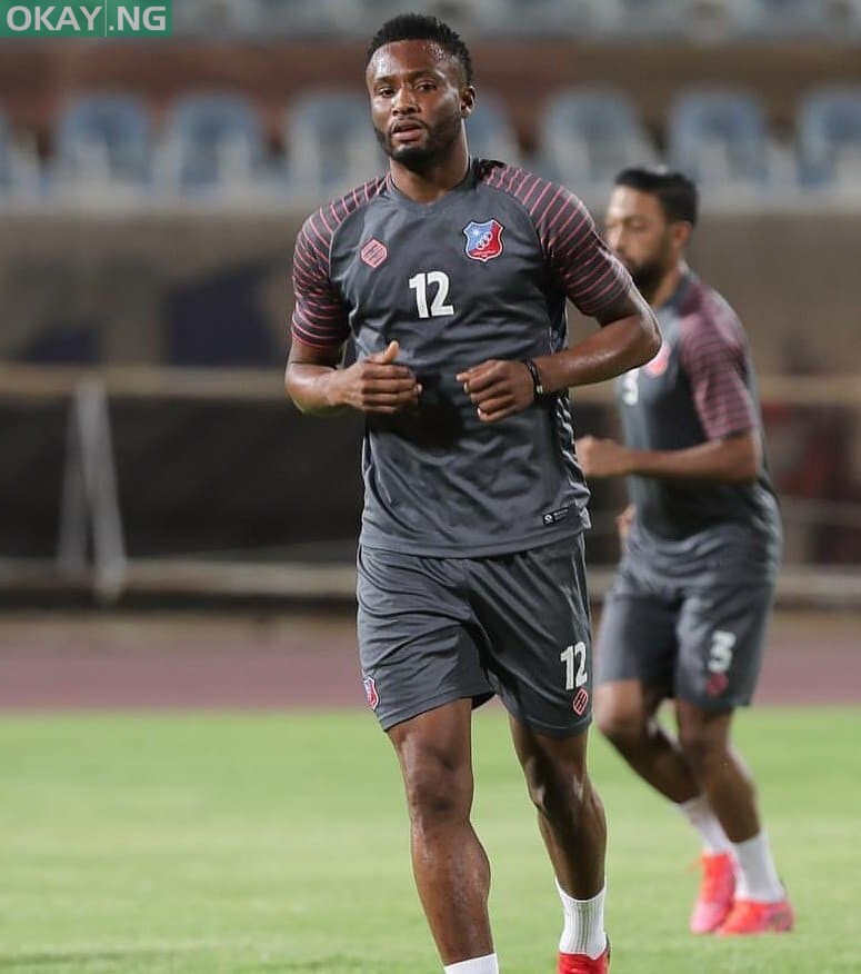 Mikel Obi training at Kuwait SC