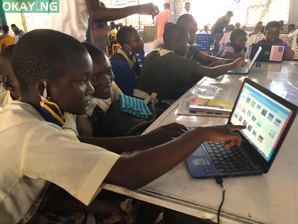 Students during a hands-on session