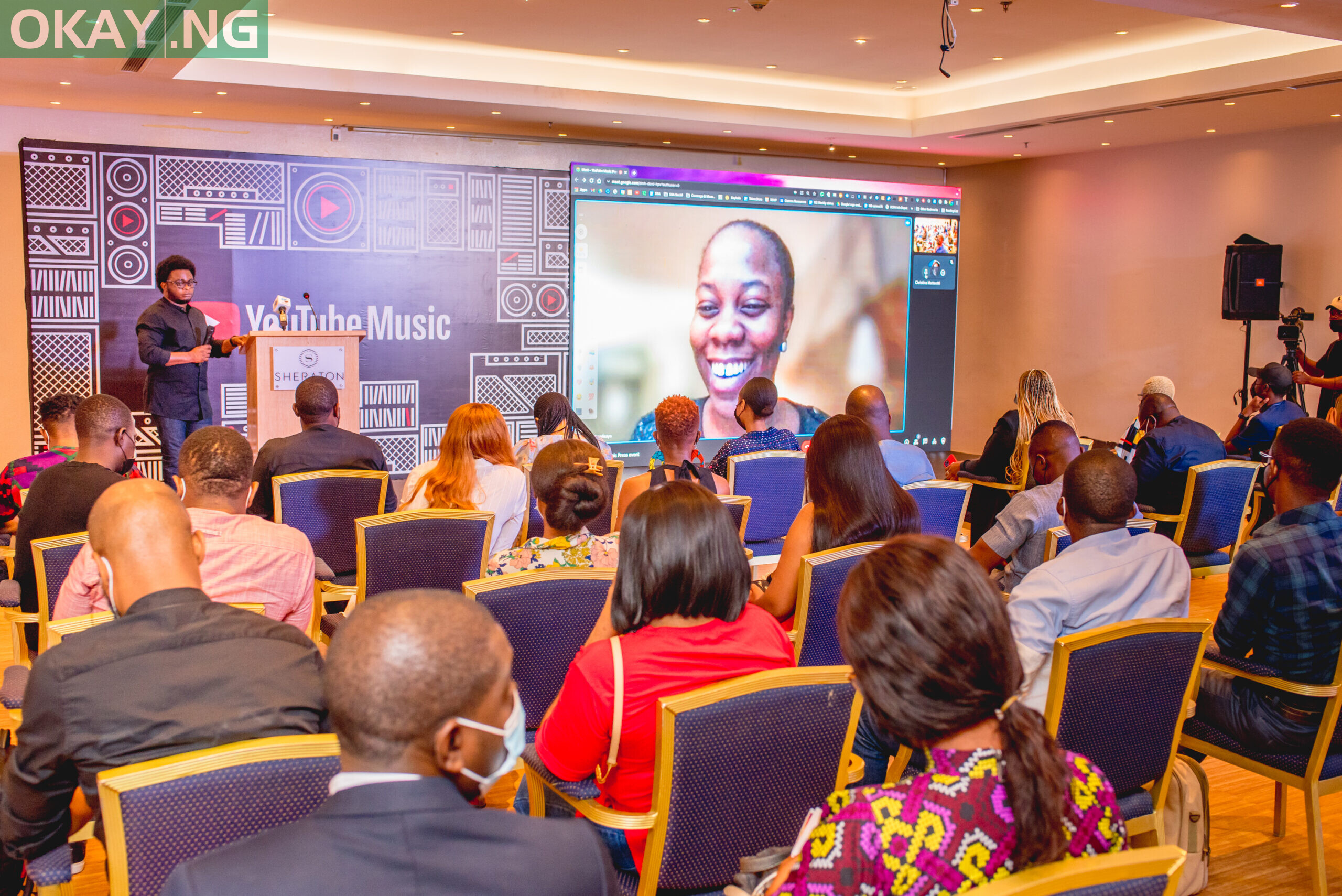 YouTube’s Head of Music, Sub-Saharan Africa, Addy Awofisayo, briefing the press on Africa’s rapidly growing creative economy