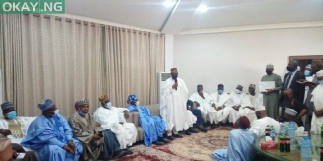 Aliko Dangote speaking when he received Bola Tinubu on condolence visit over brother's death