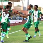 Samuel Chukwueze (L) set Nigeria on their way to a comfortable win over Sudan