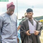 Governor Seyi Makinde and Vice president Yemi Osinbajo