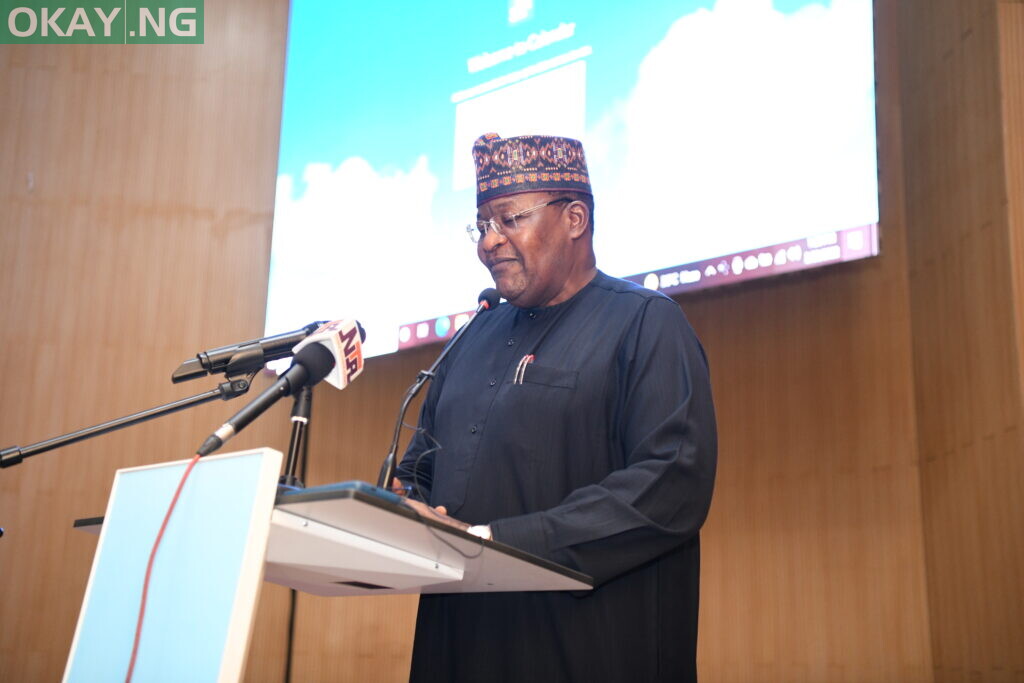 NCC's Executive Vice Chairman and Chief Executive Officer, Prof. Umar Danbatta speaking at the inauguration