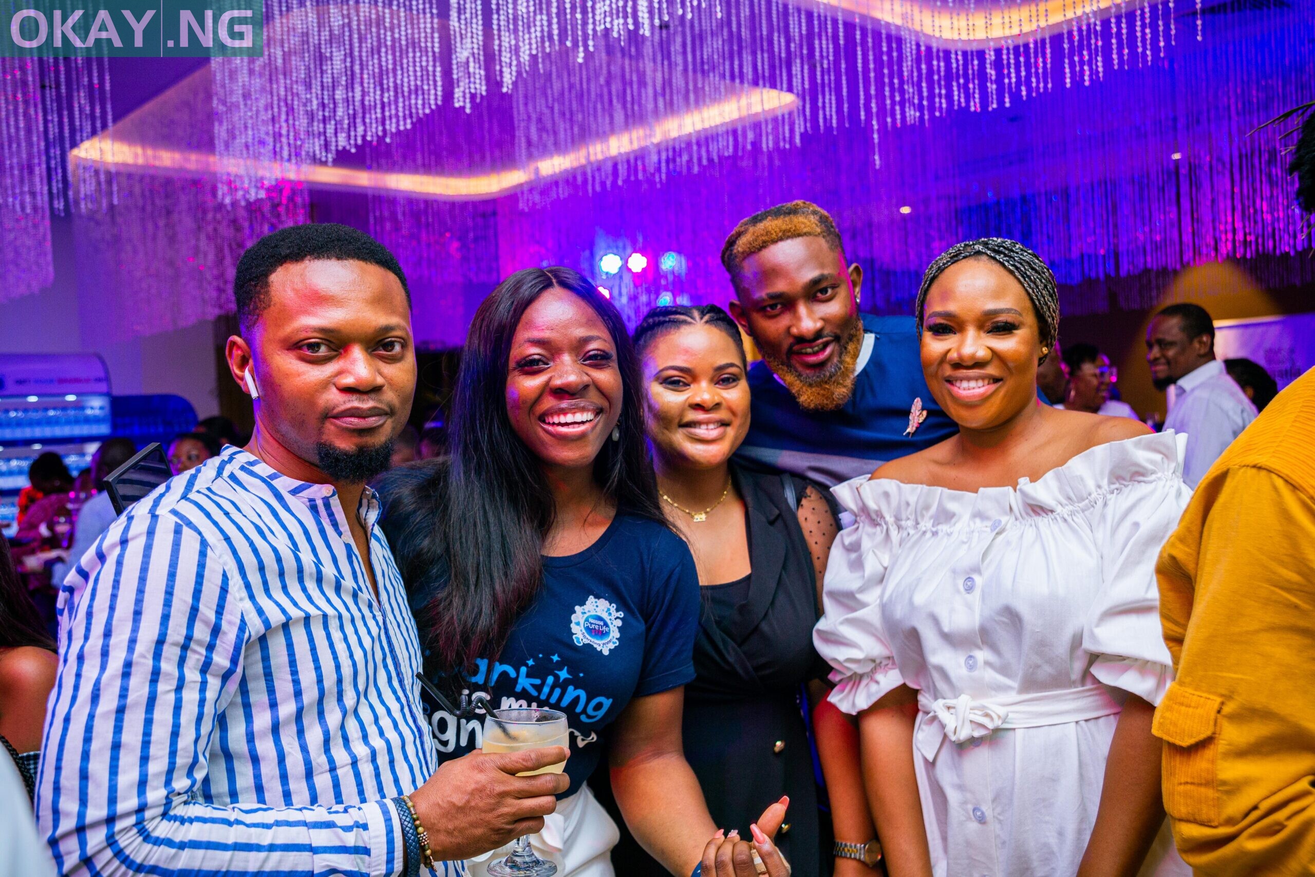 (L-R) Victor Anyanwu - Events Manager Nestlé Nigeria PLC, Bukola Oyedokun - Category Development Executive at Nestlé Nigeria PLC, Iyunade Ogunojemite of Livespot, Uti Nwachukwu - TV presenter, actor & event compere and Lara Rawa - Certified Master Bartender, Mixologists & CEO Eventi Cocktails