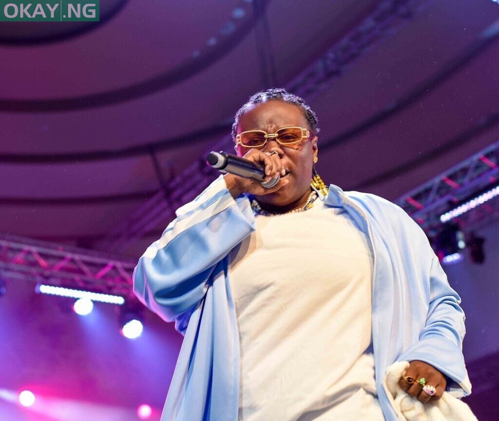 Teni performing at the Glo Battle of the Year Nigeria Grand finale