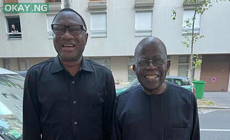 Otedola and Tinubu in France