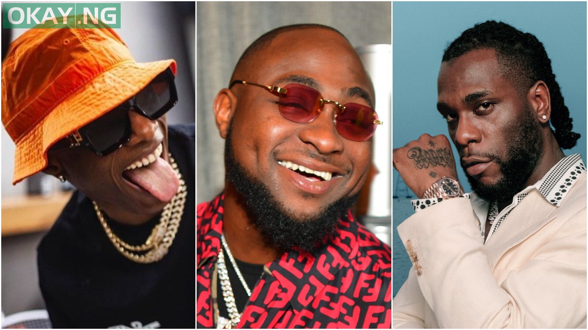 Wizkid, Davido and Burna Boy