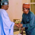 L-R: Asiwaju Bola Ahmed Tinubu and Simon Lalong