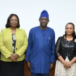 L-R: Banji Ojo, Head, Consumer Policy Development and Monitoring, Nigerian communications Commission (NCC); Olayemi Ajayi, Director, Legal Services, National Lottery Regulatory Commission (NLRC); Adeleke Adewolu, Executive Commissioner, Stakeholder Management, NCC; Chizua Whyte, Head, Operator Relation and Correspondence, NCC and Obi Iregbu, Deputy Director, Licensing and Regulatory Services, NLRC, at the inauguration of a joint-committee to review existing Memorandum of Understating (MoU) between the two agencies in Abuja recently (September 29, 2022).
