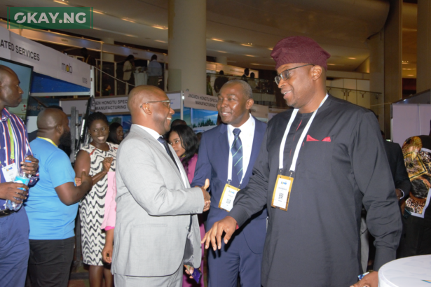 Deputy President, Nigerian LPG Association (NLPGA), Mr. Ladi Falola; NLNG MD, Dr. Philip Mshebilia; and NLPGA President, Felix Ekundayo at the NLPGA conference to celebrate 15 years of domestic LPG supply into the Nigerian market in Lagos…Tuesday