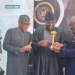L-R: Managing Director/Chief Operating Officer, ThisDay Newspapers, Eniola Bello; President, African Public Relations Association, Yomi Badejo-Okusanya; Executive Commissioner, Stakeholder Management, Nigerian Communications Commission (NCC), Adeleke Adewolu and Chairman, STB-McCann, Steve Omojafor, during the annual conference of the Brand Journalists Association of Nigeria (BJAN) where the NCC received "The Regulator of the Decade Award" in Lagos at the weekend.