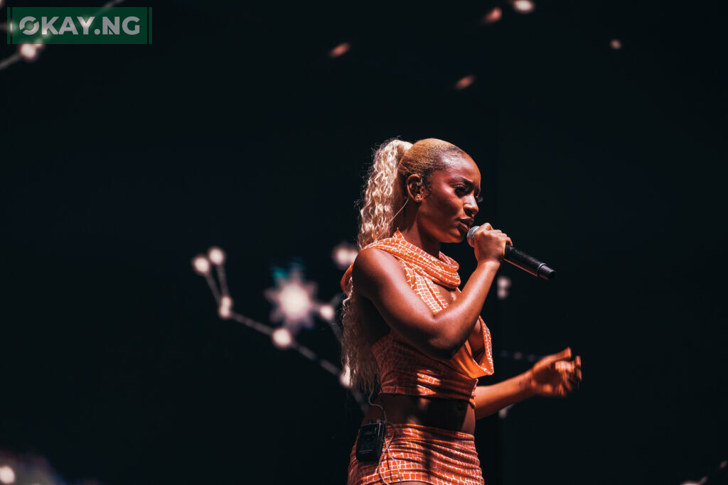 Ayra Starr performing at Meta’s #FlexNaija mixed reality event in Lagos