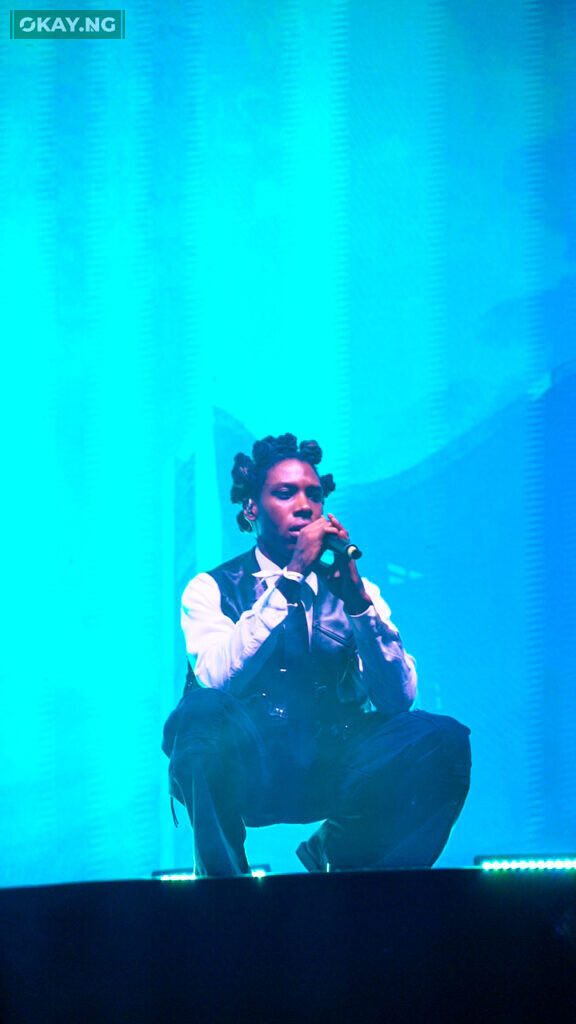 Santi, also known as Cruel Santino, performing at Meta’s #FlexNaija mixed reality event in Lagos