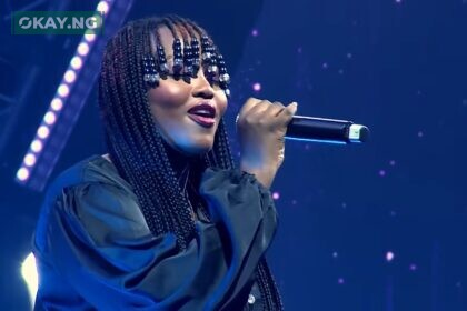 Nicole Osarumwense sings on The Voice Nigeria