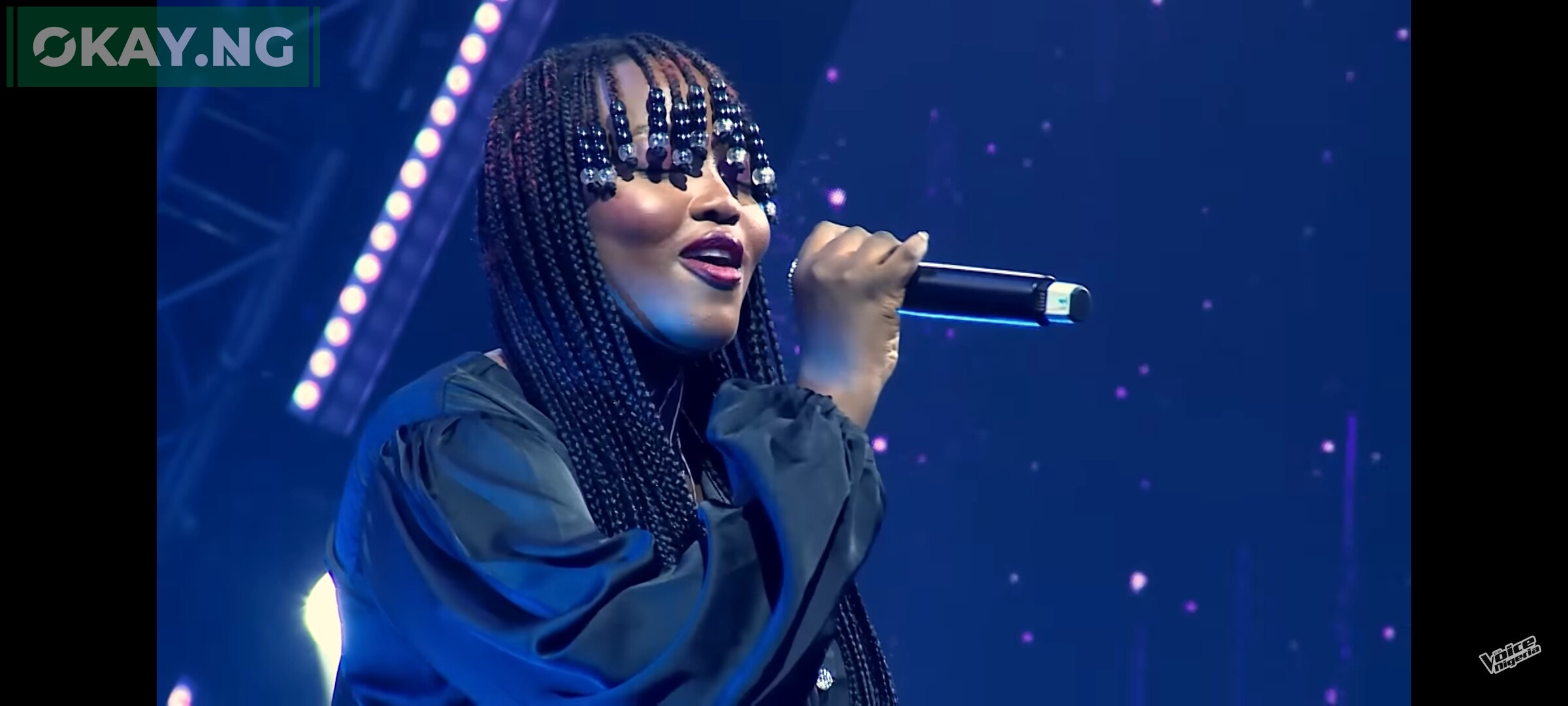 Nicole Osarumwense sings on The Voice Nigeria