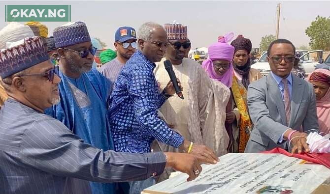 Unveiling of the flag-off marker