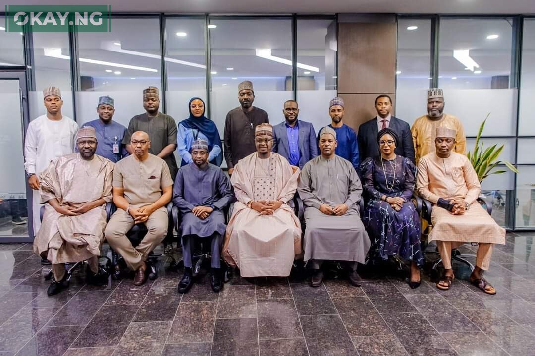 The Honourable Minister of Communications and Digital Economy, Prof. Isa Ali Ibrahim (Pantami) in a group photograph with some of the members of the Nigeria Startup Act Implementation Committee shortly after the inauguration ceremony