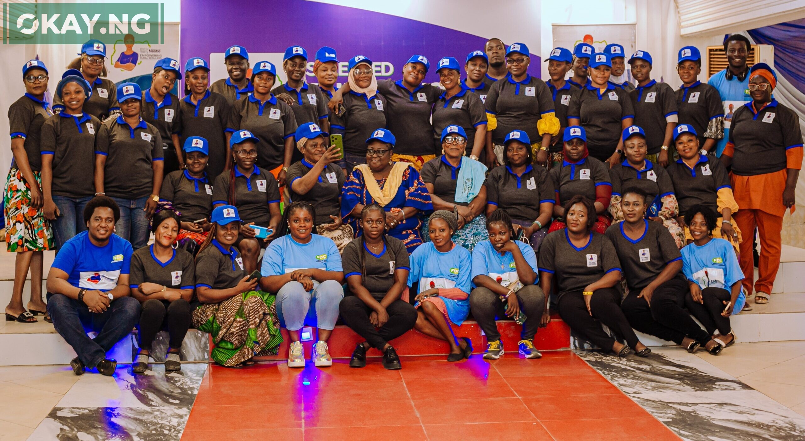 Beneficiaries of the project and some trainers in Ikorodu during the induction.