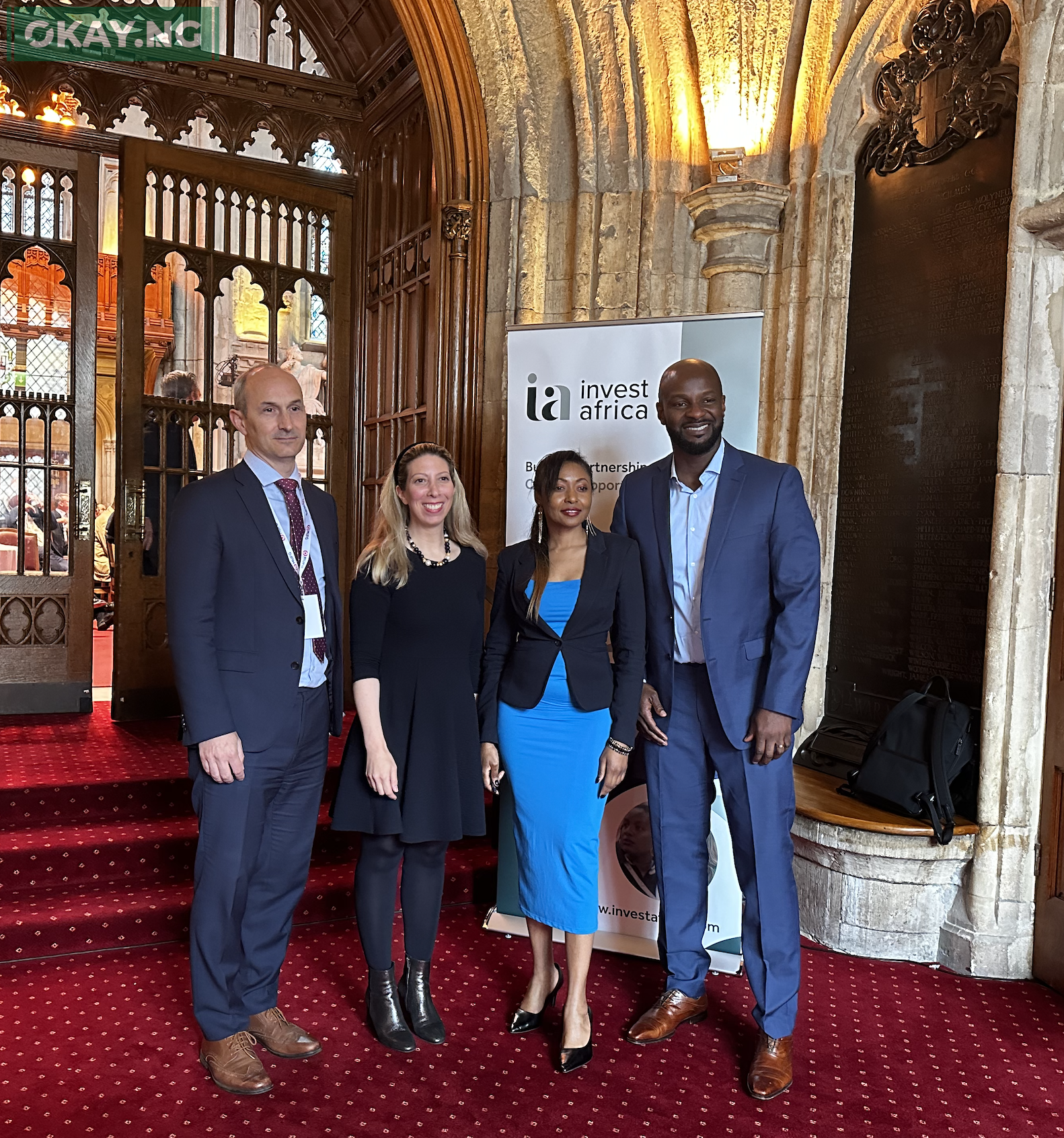 L-R - David Eurin, CEO, Liquid Dataport at Cassava Technologies; Toulay Oueslati, Head of Trade Finance & Commodity Trade Finance, Bank of Africa United Kingdom; Michelle Chivunga N, Digital Trade Expert for AfCFTA and Chief Executive Officer & Founder, Global Policy House and Alex Okosi, Managing Director, YouTube EMEA, Emerging Markets, YouTube at The Africa Debate held at the Guildhall in London.