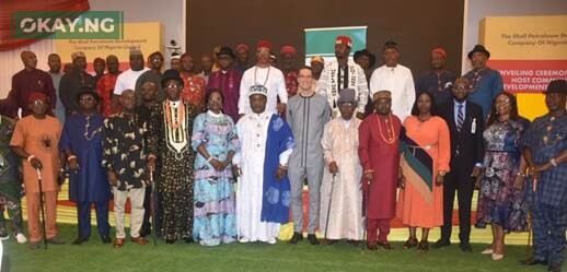A cross section of members of the Host Community Development Trusts, with leadership of The Shell Petroleum Development Company Limited, NNPC Upstream Investment Management Services (NUIMS) and Nigerian Upstream Petroleum Regulatory Commission (NUPRC) at the unveiling of eight HCDTs in Port Harcourt, Rivers State... recently.