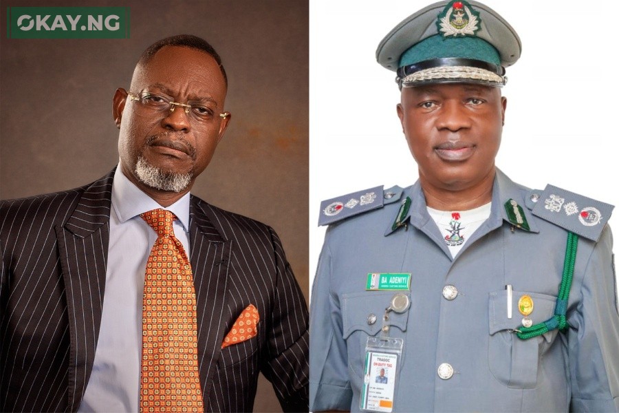 L-R: Dr. Taiwo Afolabi, Chairman, SIFAX Group, and, Mr. Adewale Adeniyi, the Acting Comptroller General of the Nigeria Customs Service