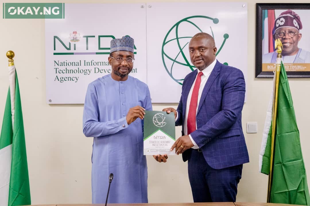 L-R: DG NITDA Kashifu Inuwa and the Director from Zambia Information and Communication Technology Authority, Mr Austin Sichinga