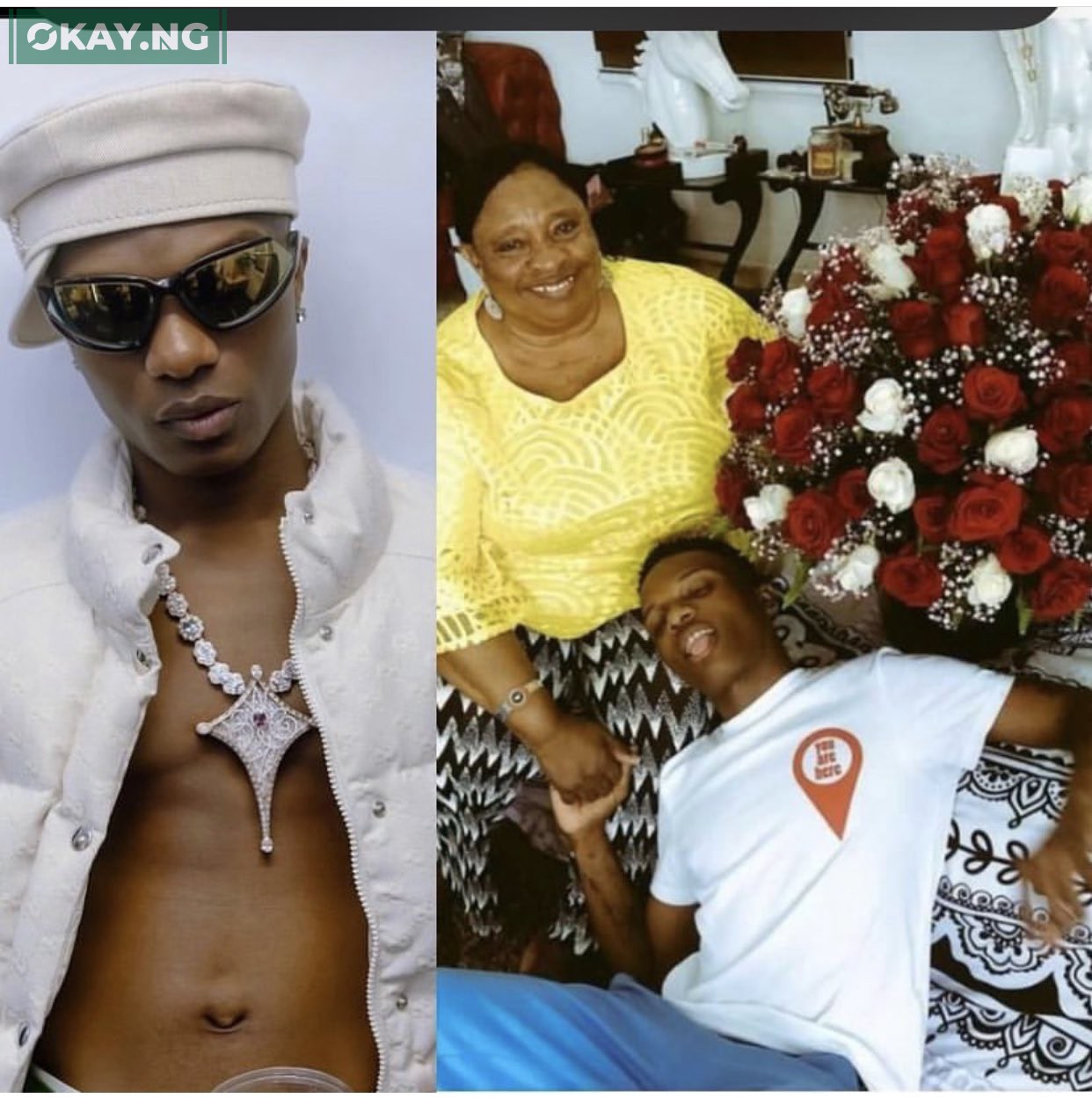 Wizkid and late mother