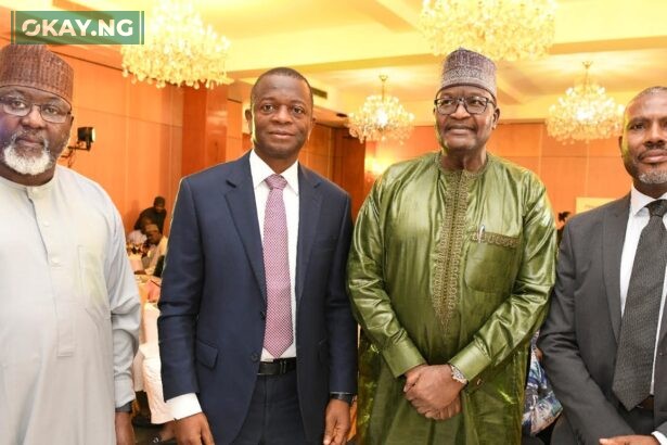L-R: Executive Commissioner, Technical Services, Nigerian Communications Commission (NCC), Ubale Maska; Group Managing Director/Chief Executive Officer, VDT Communications Limited, Biodun Omoniyi; Executive Vice Chairman/Chief Executive Officer, NCC, Prof. Umar Danbatta and President, Association of Telecom Companies of Nigeria (ATCON), Tony Emoekpere, at Telecom Executives and Regulators Forum hosted by ATCON in Lagos on Thursday (September 7, 2023).