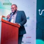 National Coordinator, Office for Nigerian Digital Innovation (ONDI), Yakubu Musa delivering the Director General National Information Technology Development Agency (NITDA), Kashifu Inuwa, Keynote address at the Innovation Support Network (ISN) Gathering 2023.
