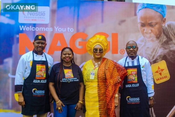 L-R: Chef Mark Punshak, Development Chef, Nestlé Nigeria PLC Funmi Osineye, Business Manager, Nestlé Professional Mrs. Surakat Idowu, Association of Professional Caterers and Decorators of Nigeria Chef Nick Maaji, Vice President, South-West, Association of Professional Chefs Nigeria