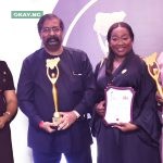 L-R: Adeola Oyetan, Head, Talent Management, Dangote Cement Plc; Devakumar Edwin, Group Executive Director, Strategy, Capital Projects & Portfolio Development, Dangote Industries Limited; Nglan Niat, Group Chief Human Resources Officer, Dangote Industries Limited and Olusegun Bashorun, General Manager, HAM/Admin, Dangote Fertiliser Limited, , at the NECA Annual Employers Excellence Award 2022, where Dangote won three awards of 'Resilience and Sustainable Growth Award; "Best Company in the Chemical and Non-Metallic Products Sector Award" and Lifetime Achievement Award for Aliko Dangote, which held in Lagos yesterday.