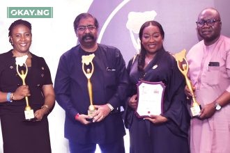 L-R: Adeola Oyetan, Head, Talent Management, Dangote Cement Plc; Devakumar Edwin, Group Executive Director, Strategy, Capital Projects & Portfolio Development, Dangote Industries Limited; Nglan Niat, Group Chief Human Resources Officer, Dangote Industries Limited and Olusegun Bashorun, General Manager, HAM/Admin, Dangote Fertiliser Limited, , at the NECA Annual Employers Excellence Award 2022, where Dangote won three awards of 'Resilience and Sustainable Growth Award; "Best Company in the Chemical and Non-Metallic Products Sector Award" and Lifetime Achievement Award for Aliko Dangote, which held in Lagos yesterday.